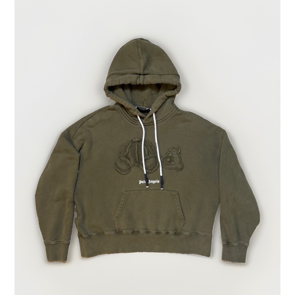Palm Angels Kill The Bear Hoodie Military Green Size XS